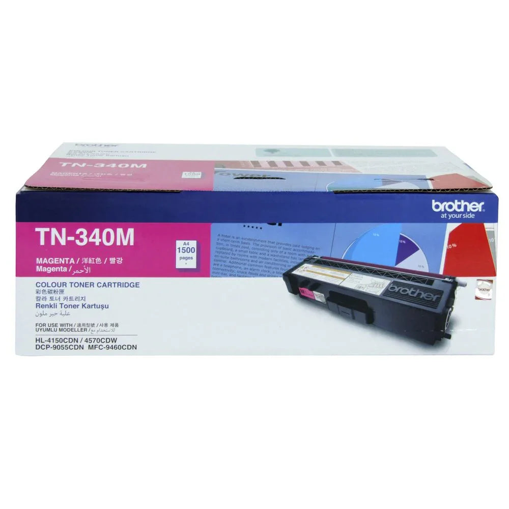Brother Toner Cartridge - TN-340M, Magenta - eBuy UAE